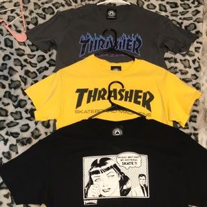 3/25 Bulk of three thrasher shirts